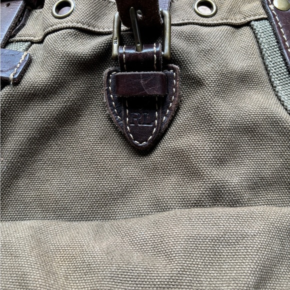 Ralph Lauren Leather and Canvas Tote Bag - Picture 6 of 9